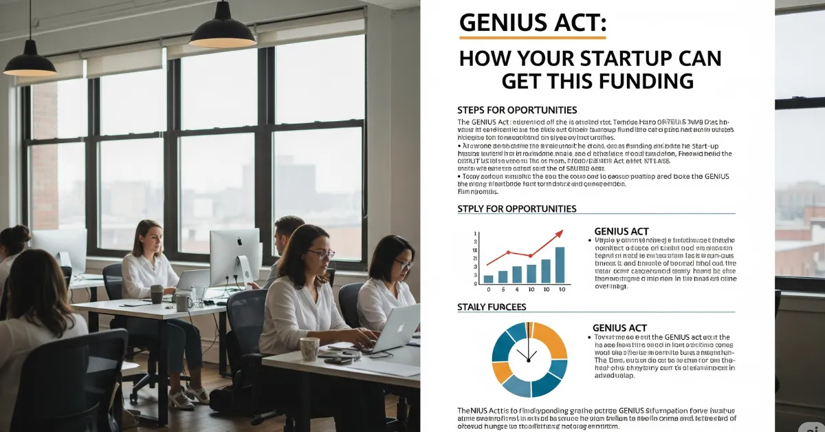 GENIUS Act How Your Startup Can Get This Funding