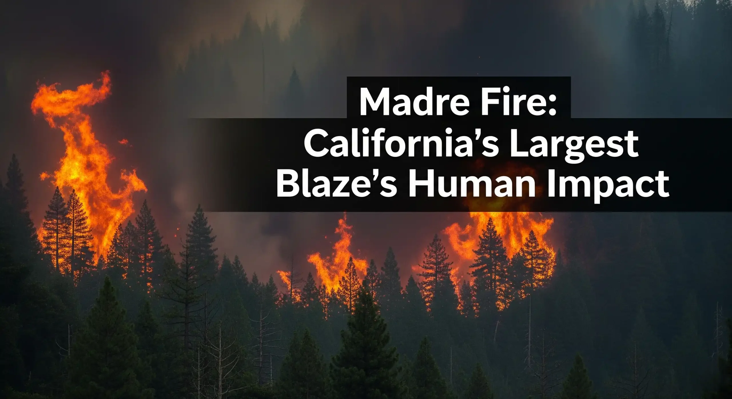 Madre Fire California's Largest Blaze's Human Impact